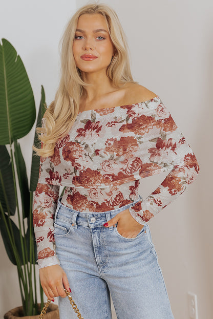 Falling in love off the shoulder top