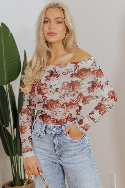 Falling in love off the shoulder top