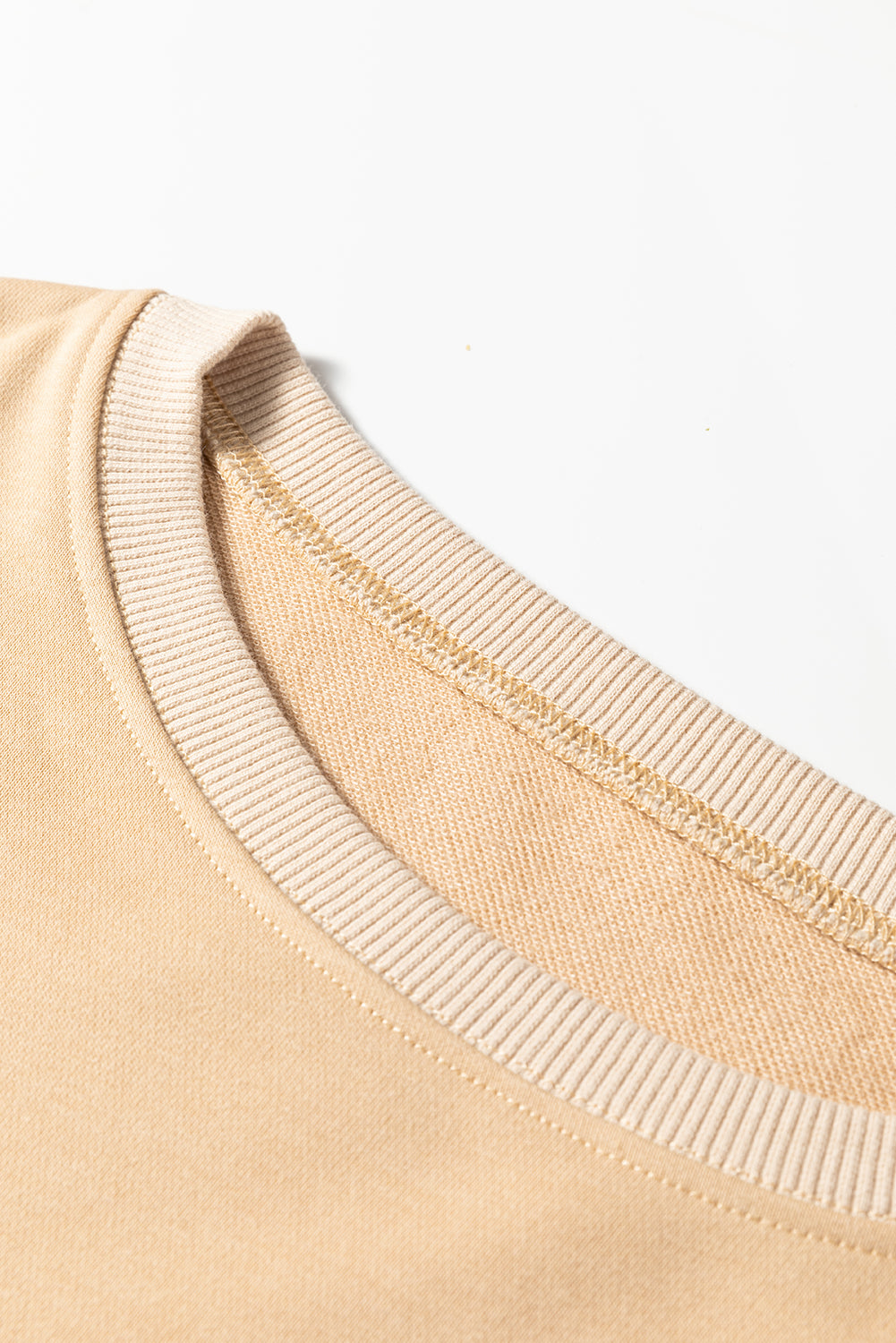 Khaki Exposed Seam Floral Mixed Patchwork Relaxed Plus Size Top