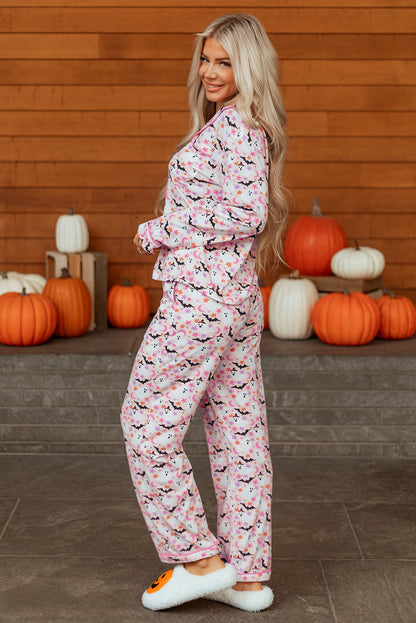 Bats for You Retro Two Piece Pajama Set
