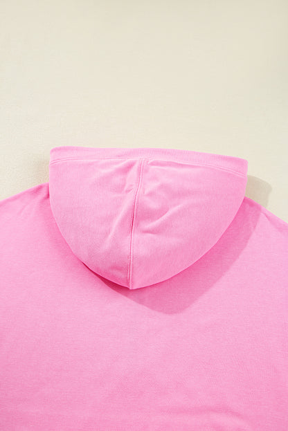 Bonbon Checkered Half Zipper Hoodie