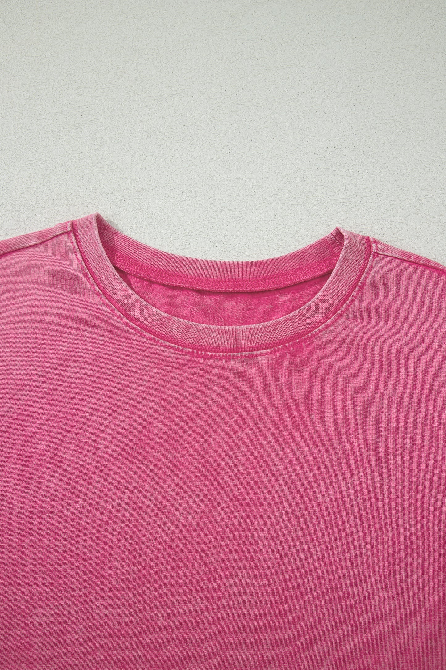Rose Red Mineral Washed Oversized Tee