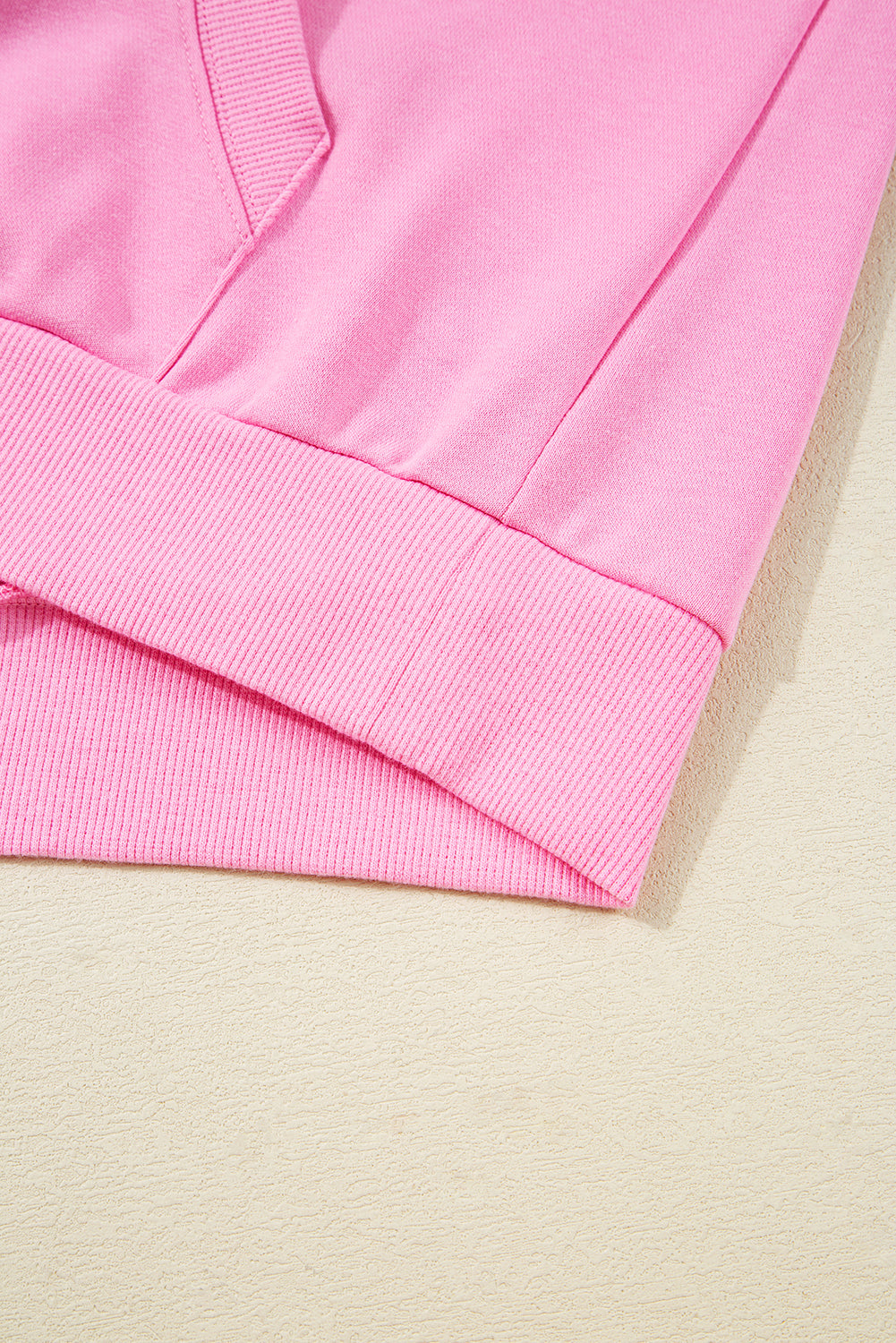 Bonbon Checkered Half Zipper Hoodie