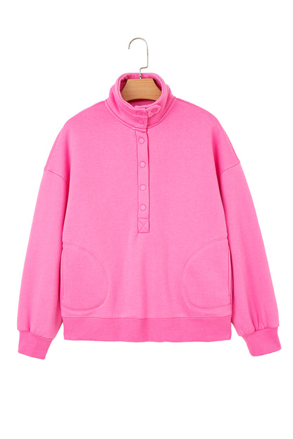 Brighter Days Quarter Button Sweatshirt