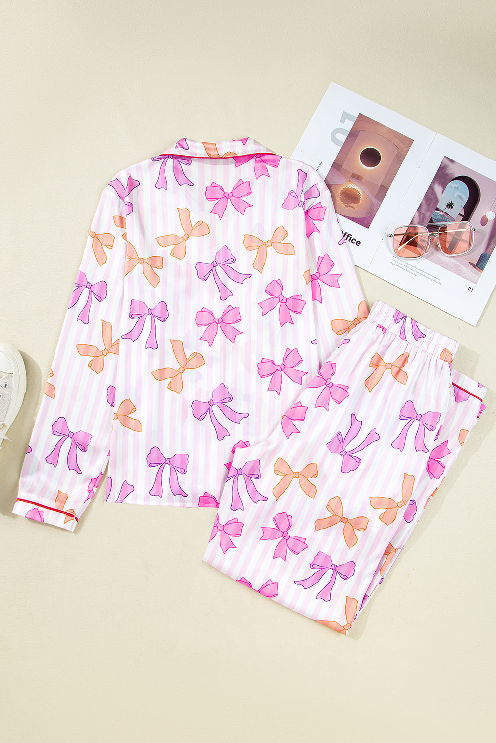 Bow-ti-ful Fun Two Piece Pajama Set
