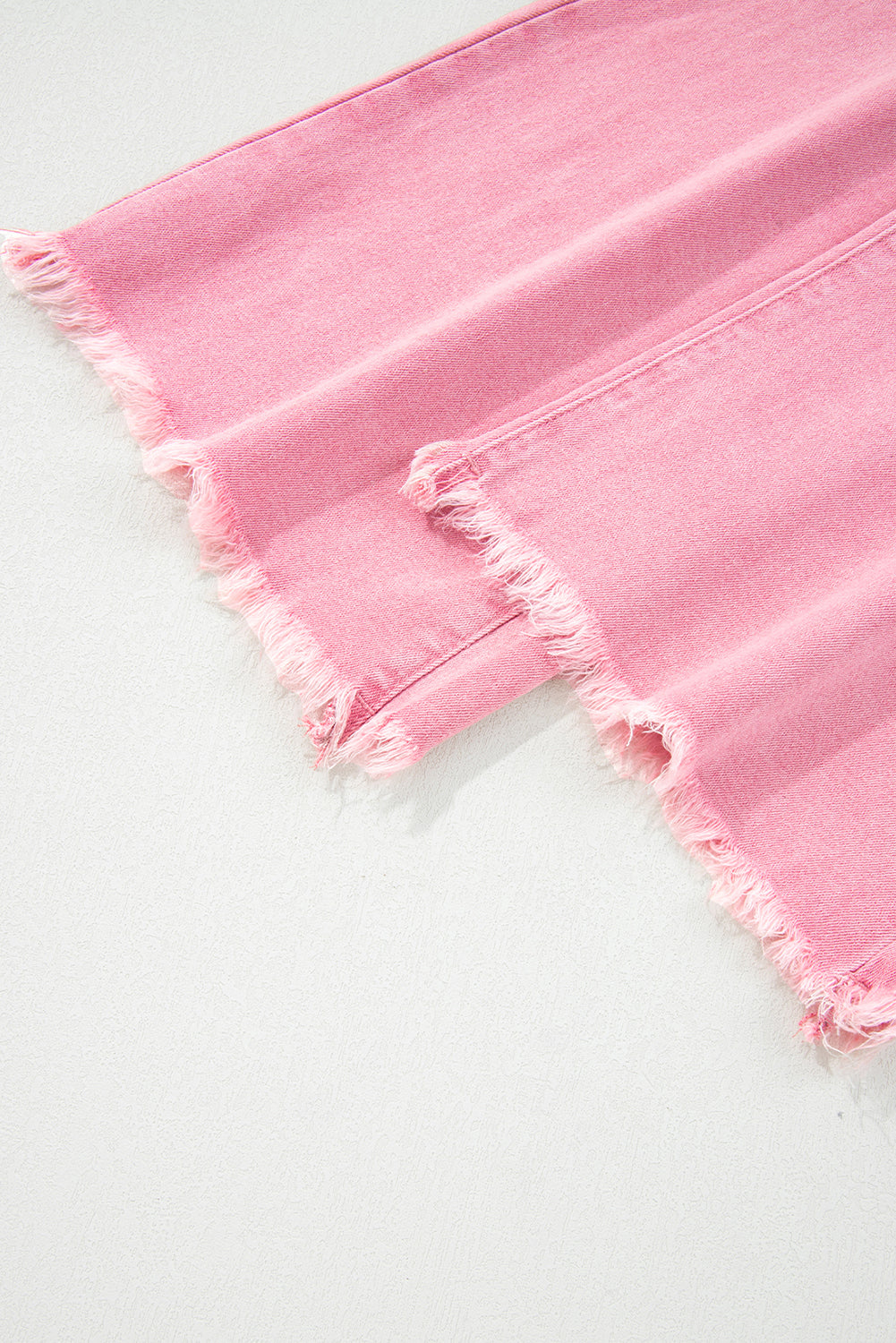 Peach Blossom Acid Washed High Rise Cropped Wide Leg Jeans