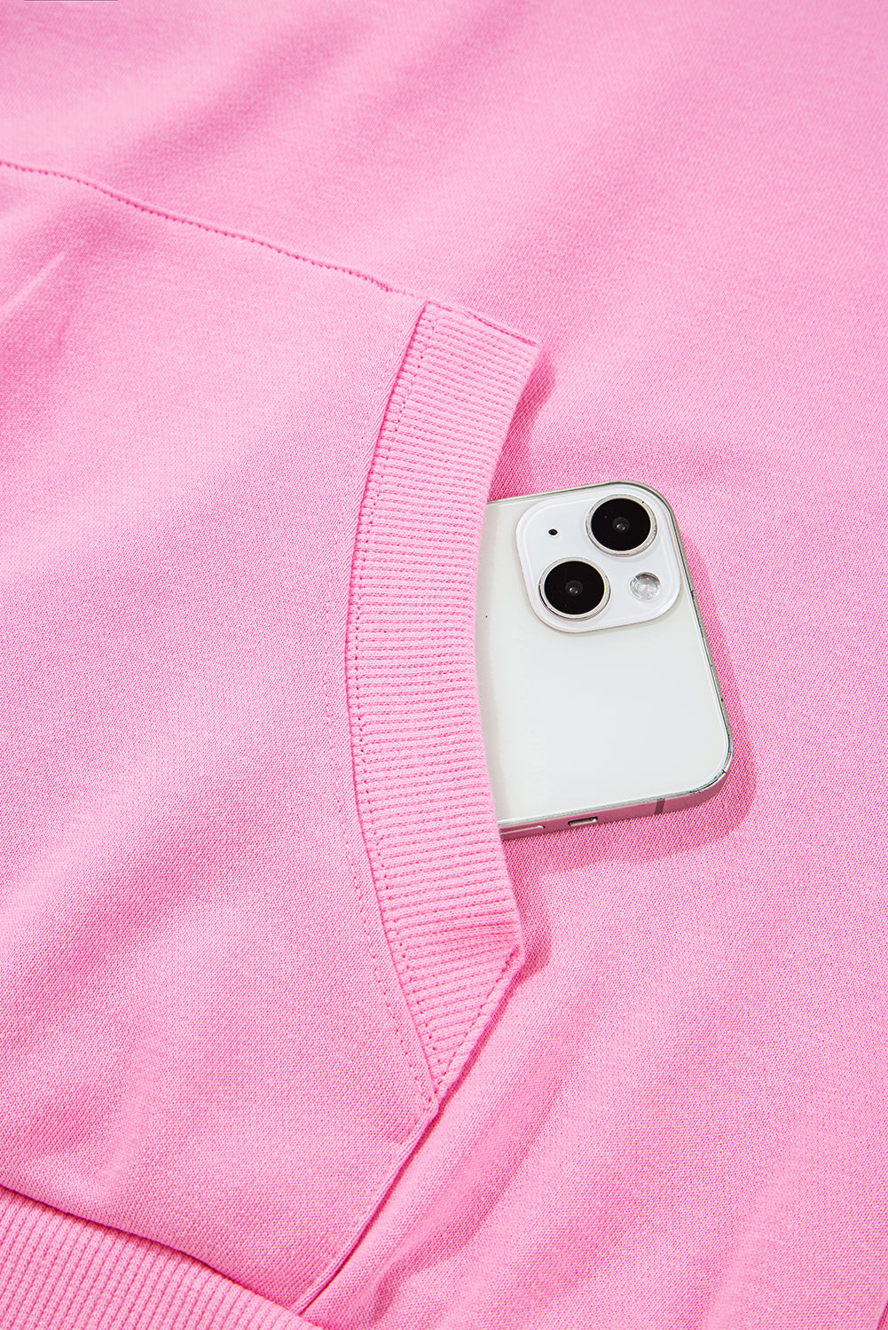 Bonbon Checkered Half Zipper Hoodie