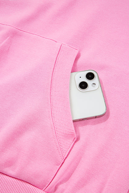 Bonbon Checkered Half Zipper Hoodie