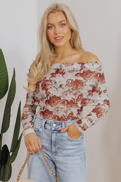 Falling in love off the shoulder top