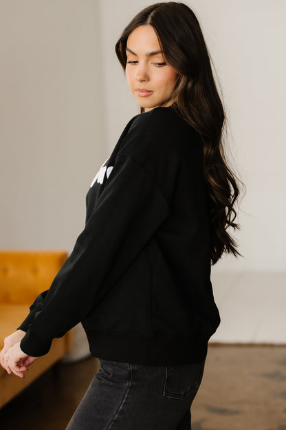 Chic on Game Day embroidered Sweater