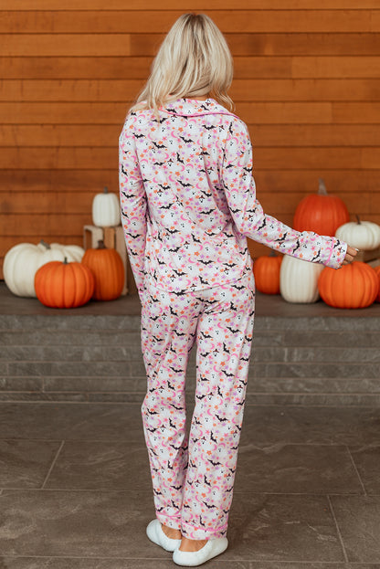 Bats for You Retro Two Piece Pajama Set