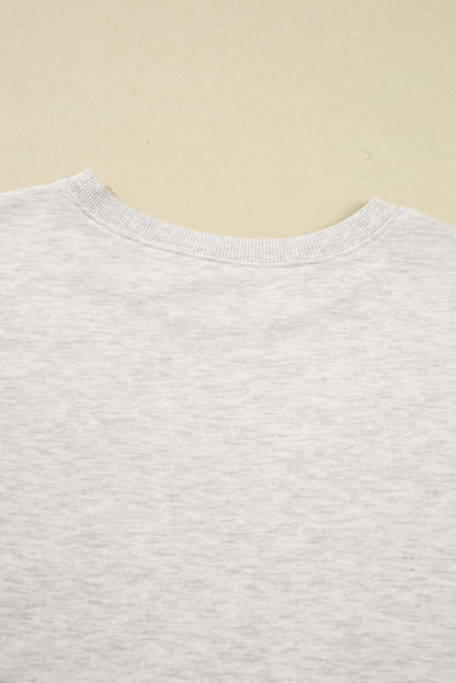 Blue Vintage Washed GAME DAY Graphic Baggy Sweatshirt