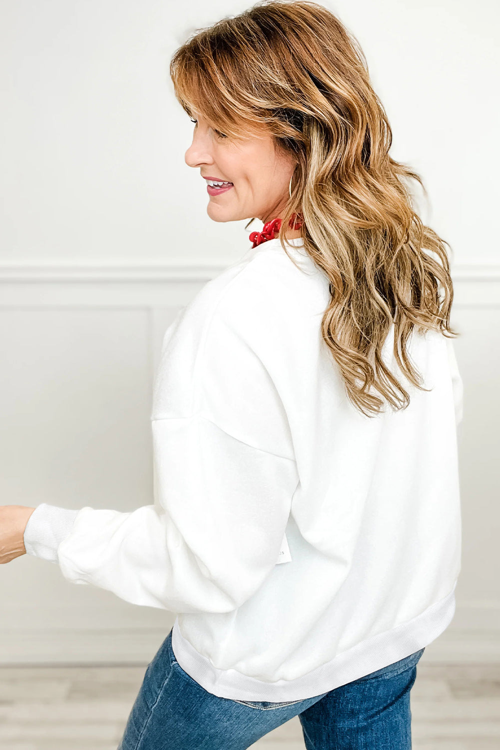 White Plaid MERRY Christmas Vacation Sweatshirt