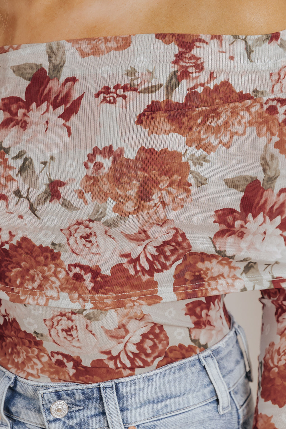 Falling in love off the shoulder top