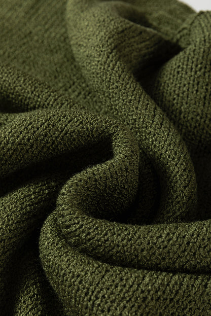 Four Leaf Clover Oversize Drop Shoulder Slouchy Sweater Dress