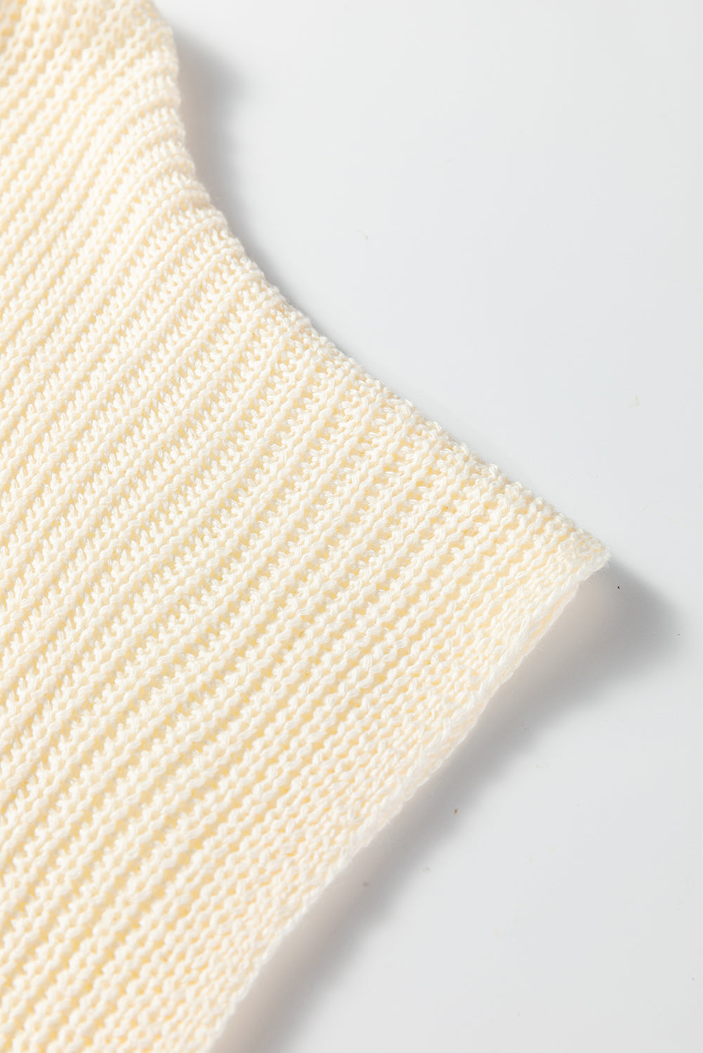 Jet Stream Plain Knit Casual Turtleneck Short Sleeve Tunic Sweater with Pockets