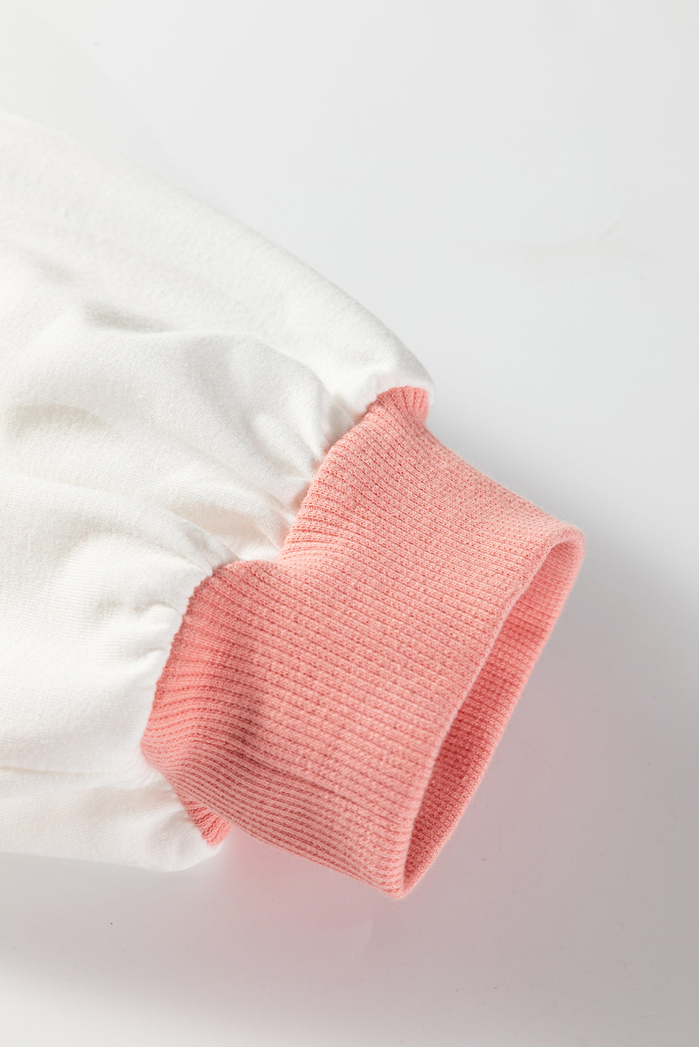 Red Stripe Color Block Patchwork Seam Detail Plus Size Sweatshirt