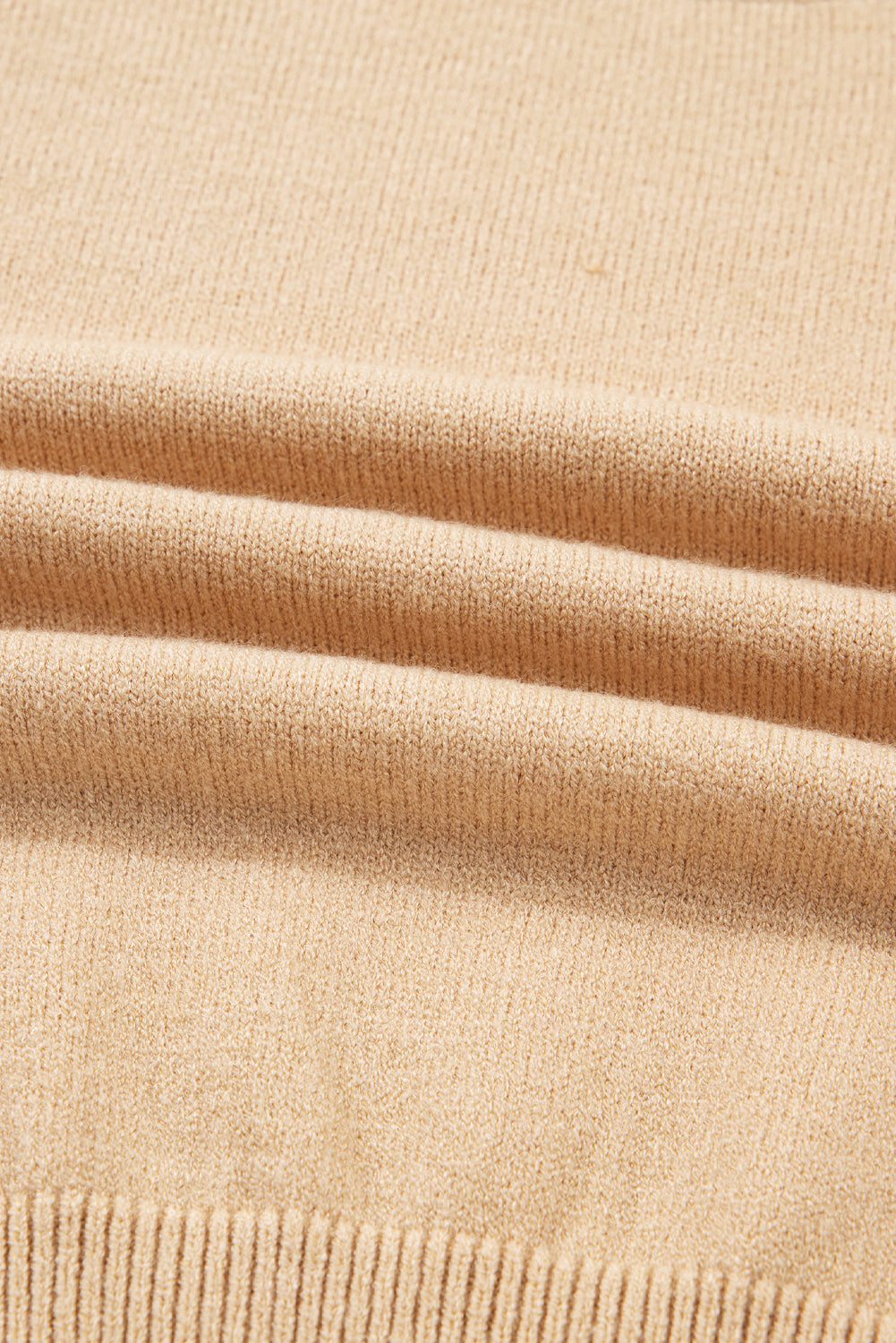 Smoke Gray High Neck Puff Sleeve Sweater Pleated Mini Skirt 2pcs Knitted Outfit