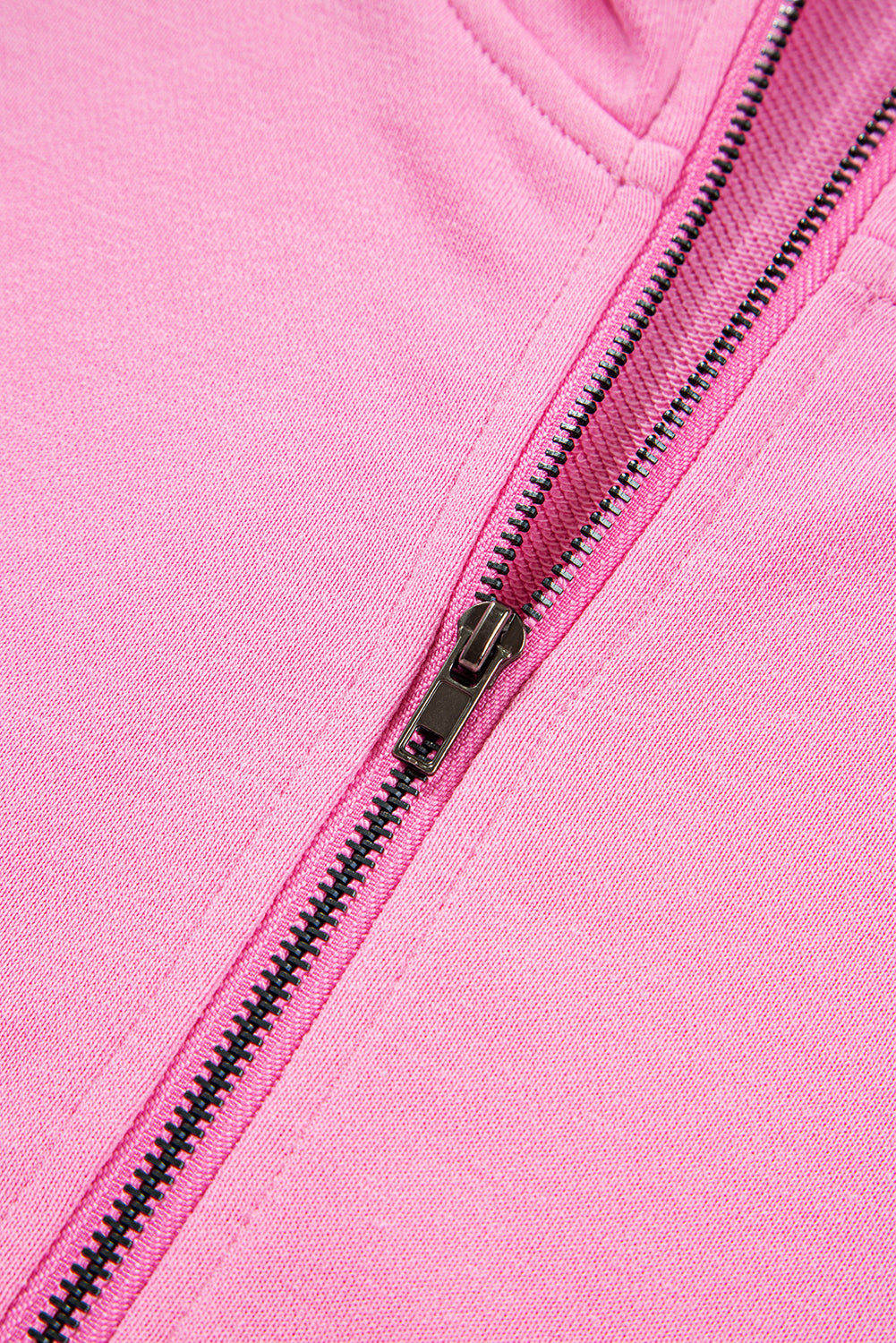 Bonbon Checkered Half Zipper Hoodie