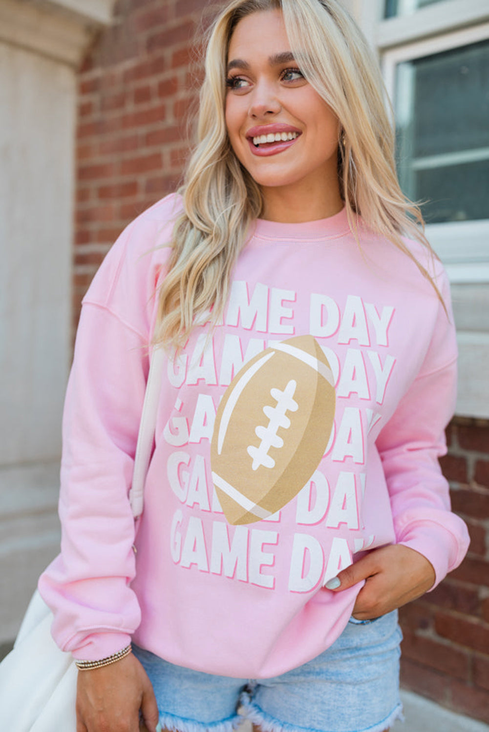 Pretty in Pink Game Day Sweatshirt