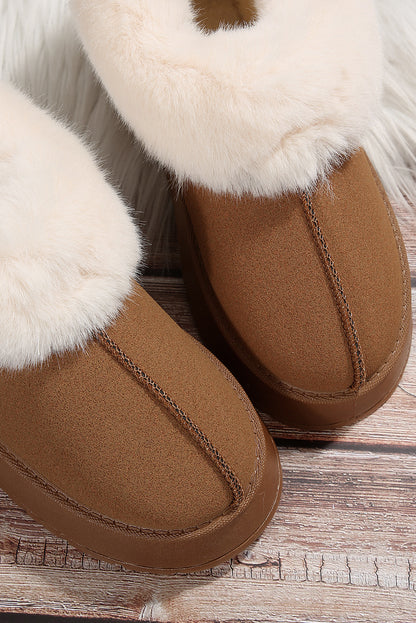Chestnut Plush Suede Boots