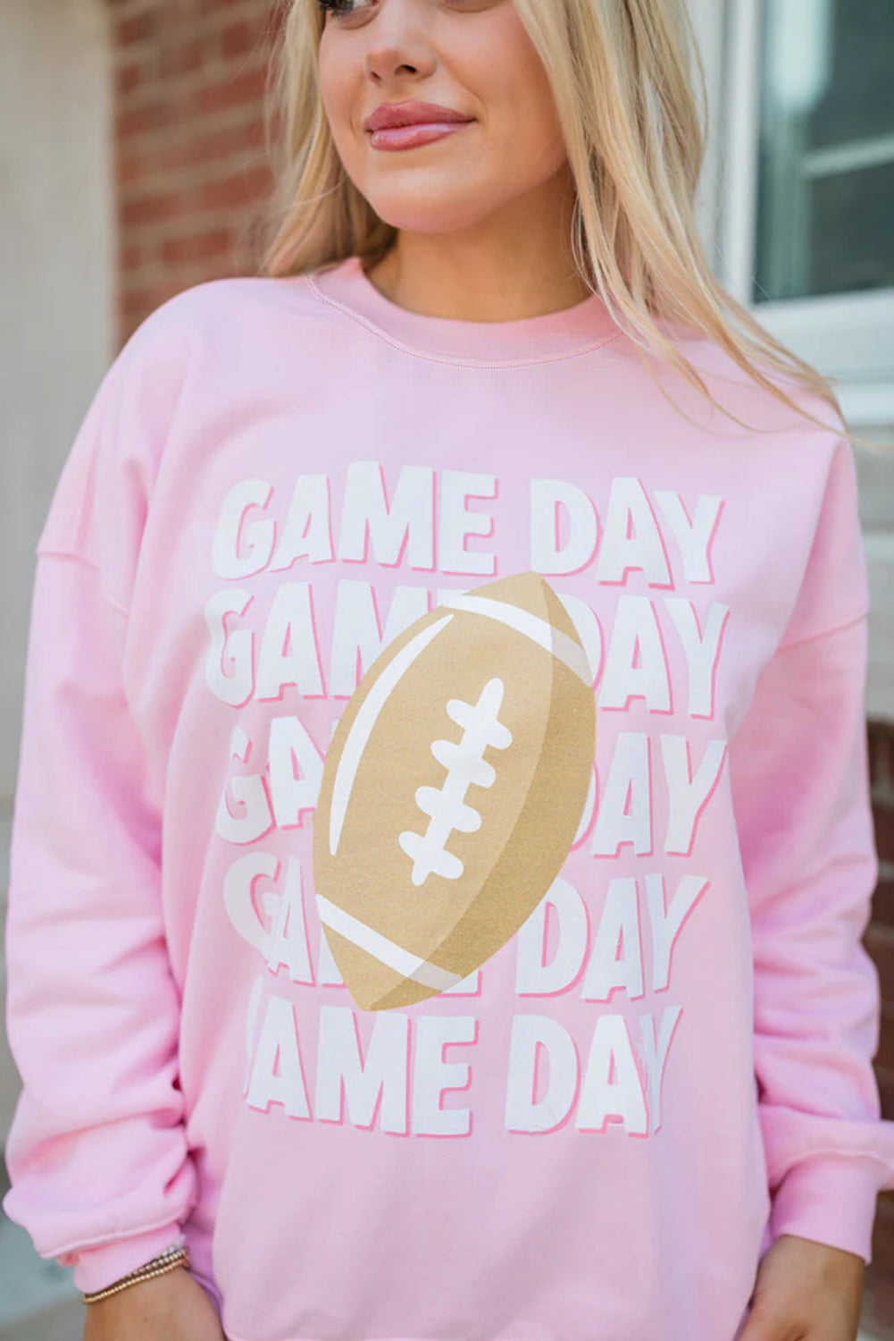 Pretty in Pink Game Day Sweatshirt