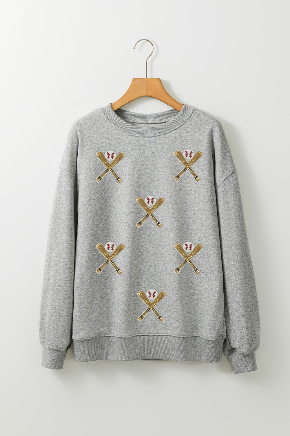 Sparkling Innings sequin sweatshirt