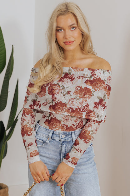 Falling in love off the shoulder top