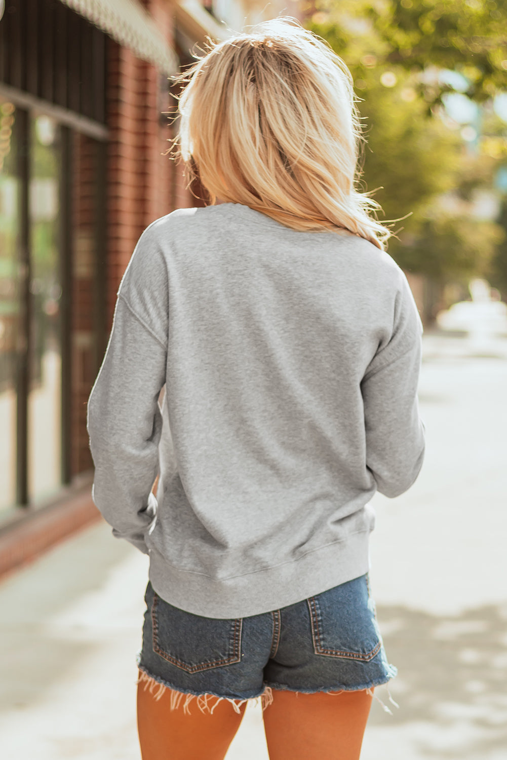 Sparkling Innings sequin sweatshirt