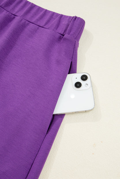 Wisteria Half Zip Sporty Pullover Mini Skirt 2pcs Outfit