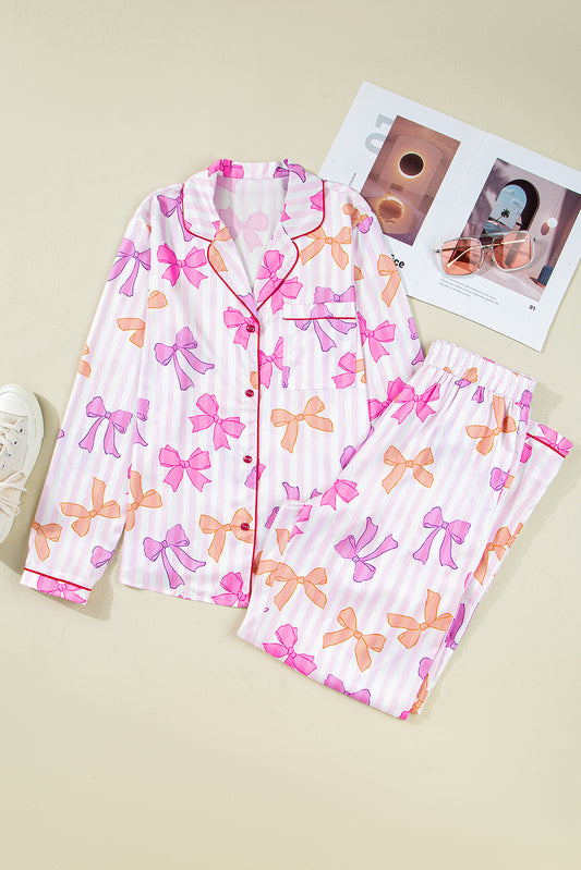 Bow-ti-ful Fun Two Piece Pajama Set