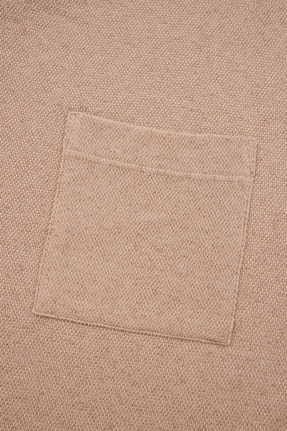 Parchment Plus Size Drop Shoulder Knit Tunic Top