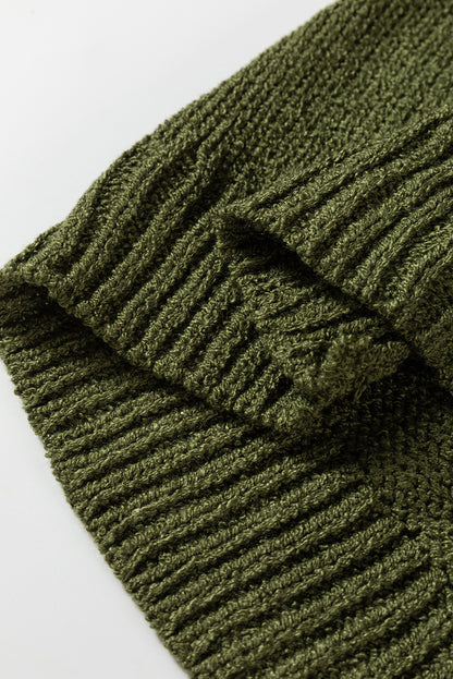 Four Leaf Clover Oversize Drop Shoulder Slouchy Sweater Dress