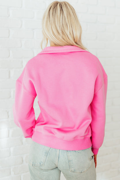 Brighter Days Quarter Button Sweatshirt