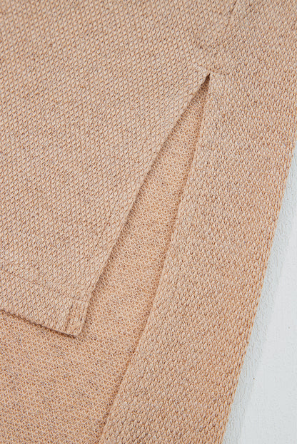 Parchment Plus Size Drop Shoulder Knit Tunic Top