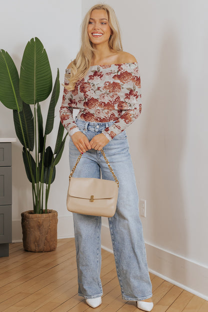 Falling in love off the shoulder top