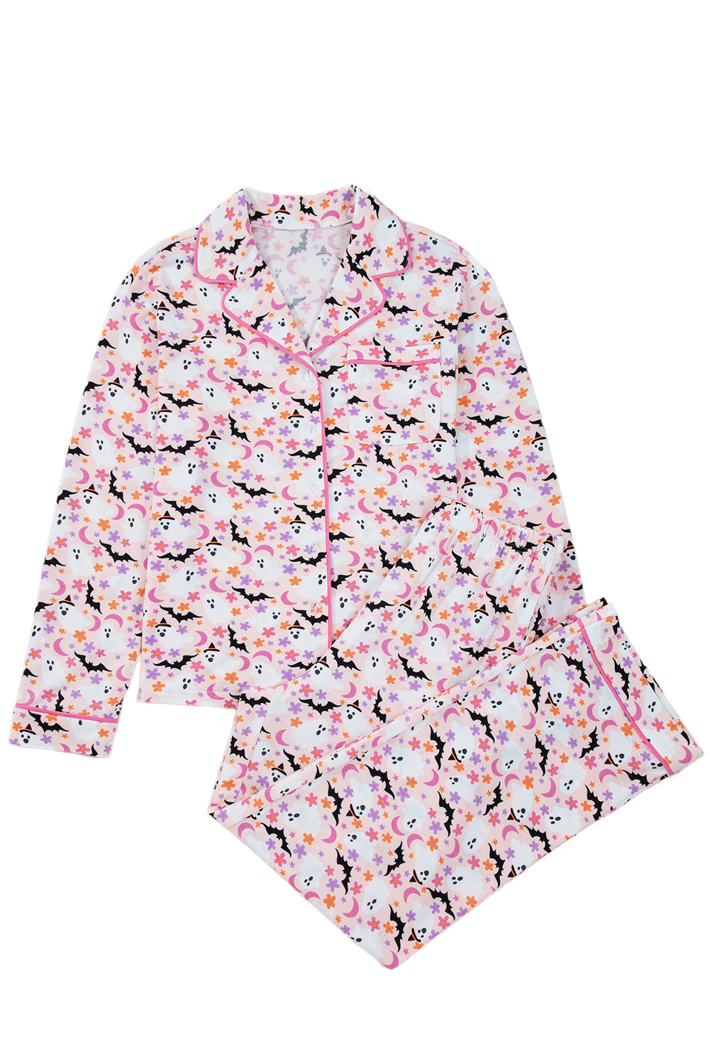 Bats for You Retro Two Piece Pajama Set