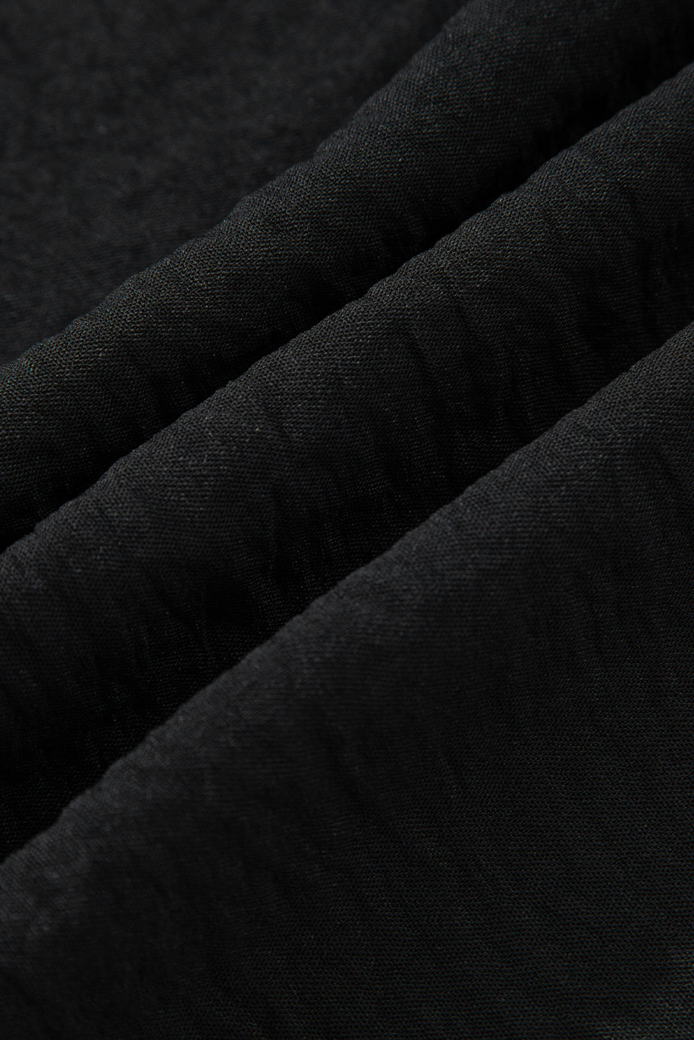 Black Bow Tie Neck 3/4 Sleeve Casual Blouse