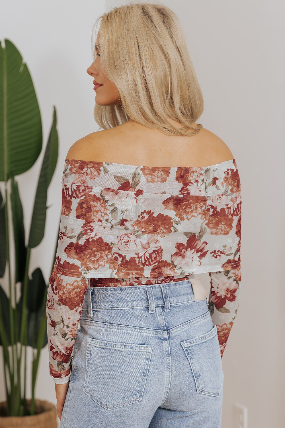Falling in love off the shoulder top