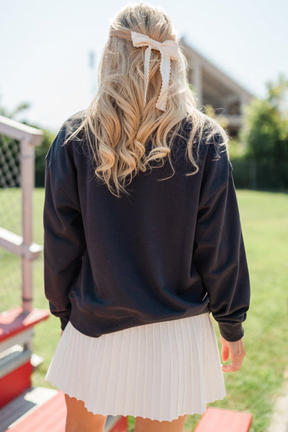 Chic on Game Day embroidered Sweater