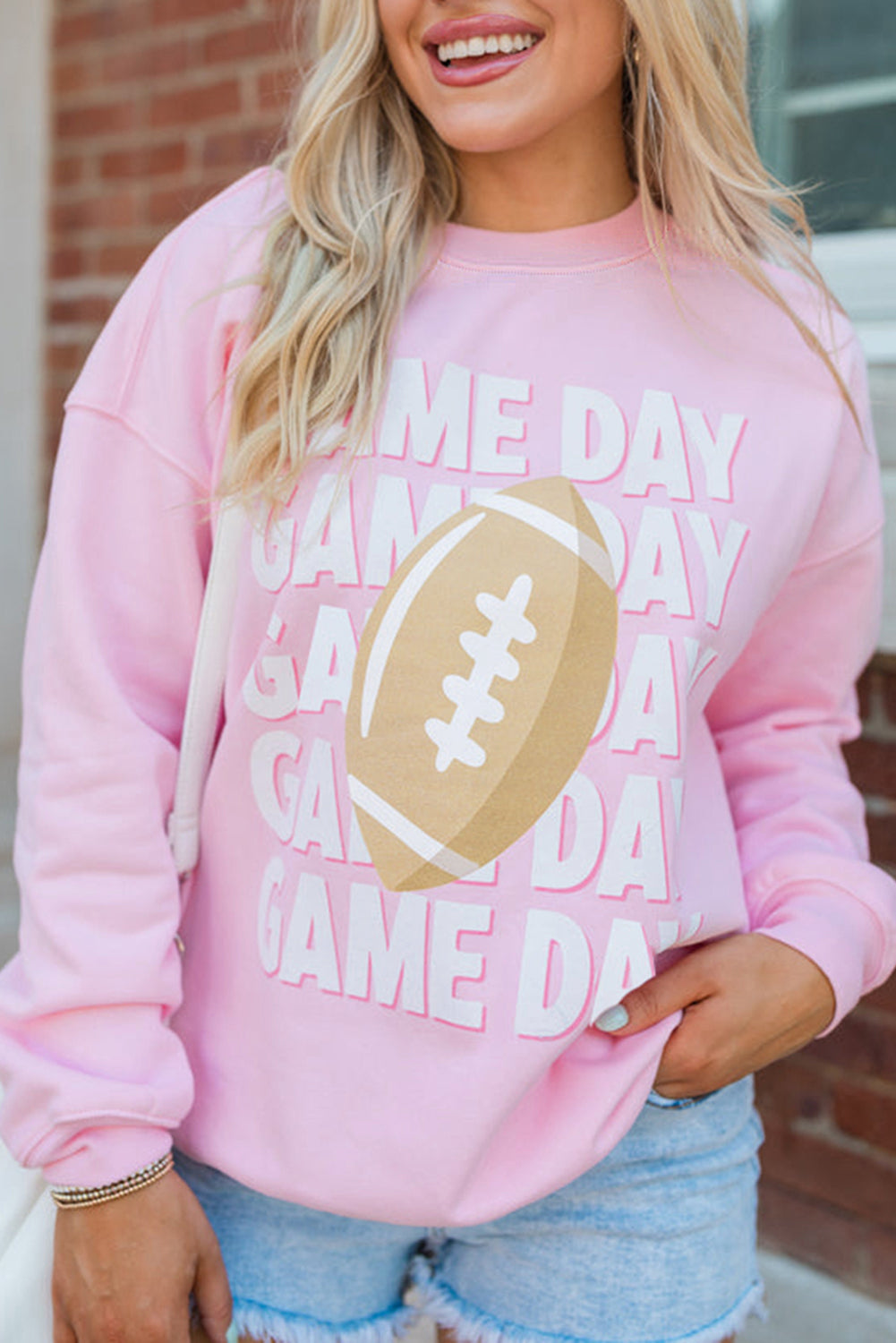 Pretty in Pink Game Day Sweatshirt